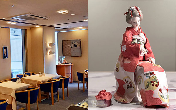 「サロン・ド・テ シェ松尾」（高島屋柏4階 ）内で展示中